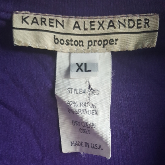 Boston Proper Purple Dress - Picture 2 of 7